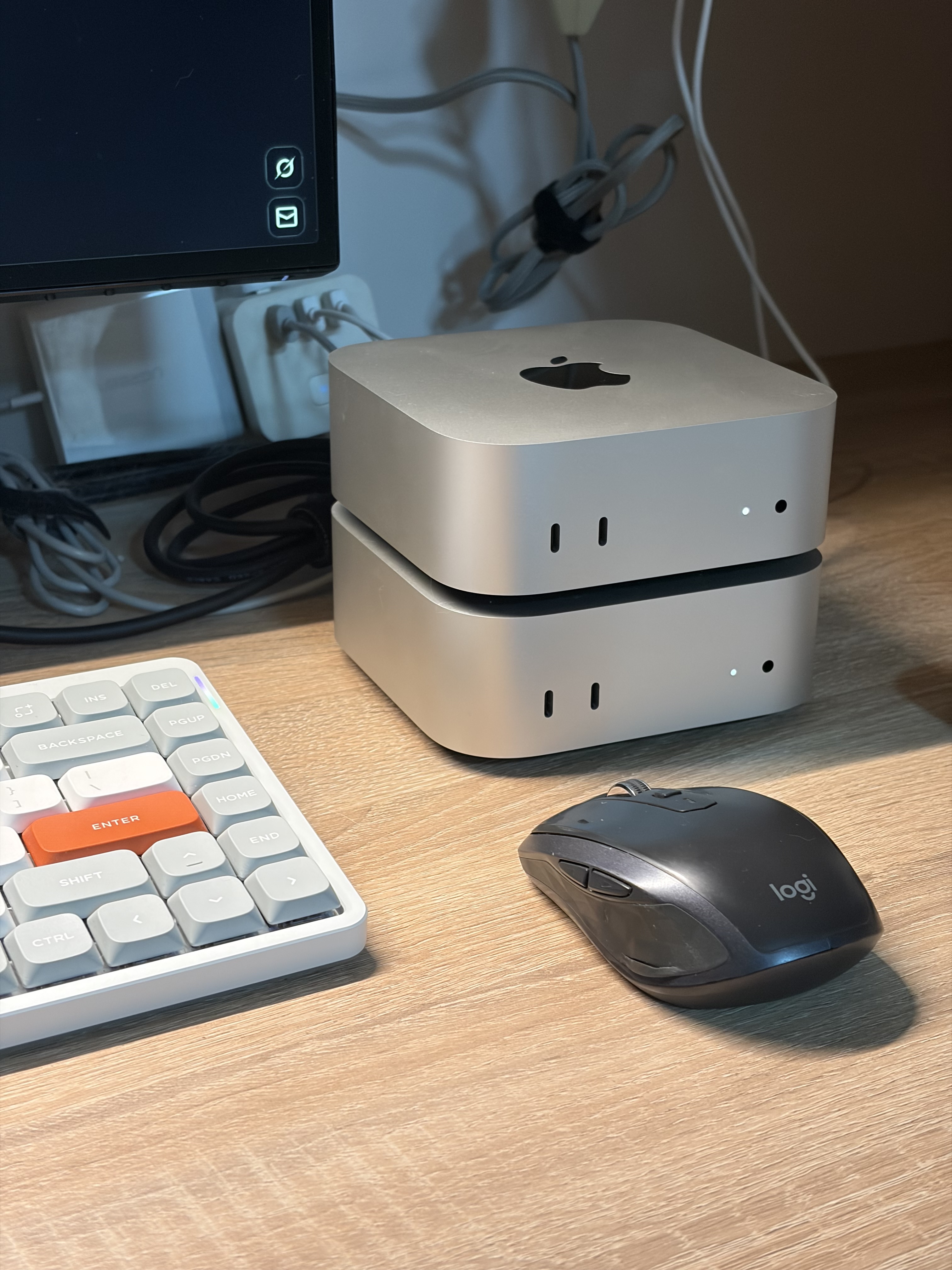 龙傲虾和我的电脑合影